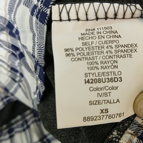 Lily Rose long sleeve gray sweater top sz XS - Picture 7 of 8